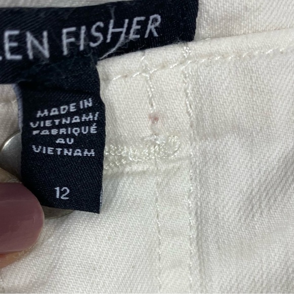 Eileen Fisher lantern jeans organic cotton in bone - Picture 6 of 7